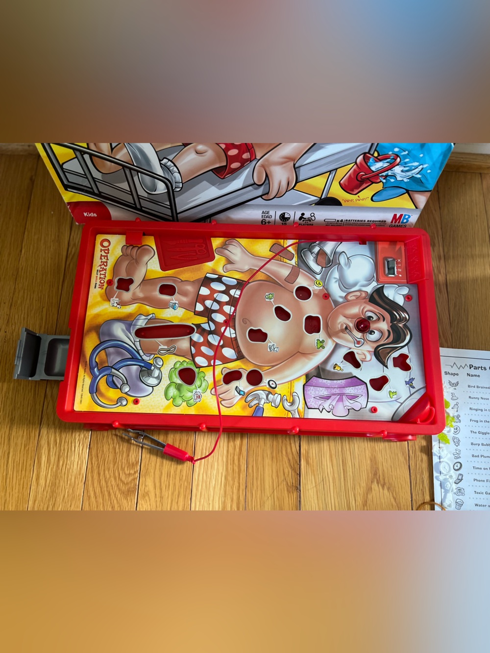 Classic Red Operation Game for Kids